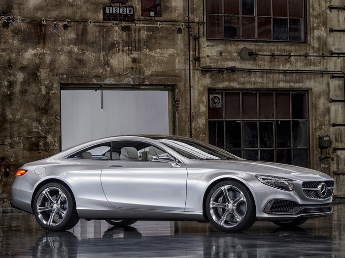 Silver Mercedes-Benz S-Class Coupe Concept car