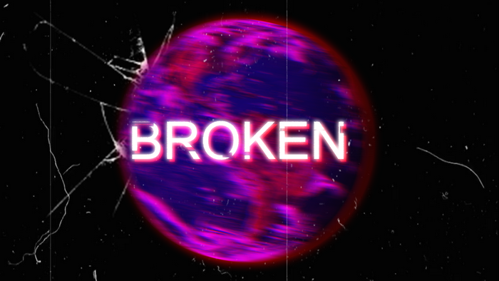 Broken text on a broken planet