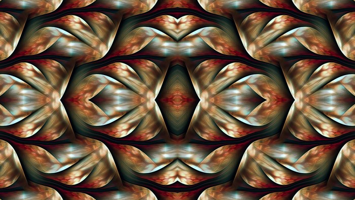 Abstract symmetrical fractal pattern