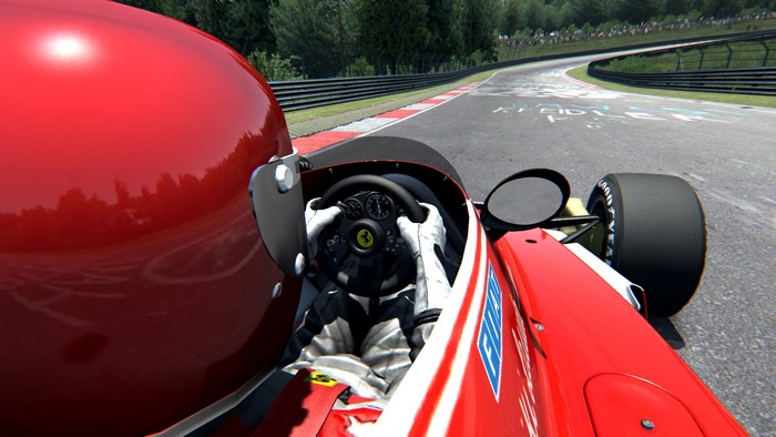 Ferrari Formula 1 cockpit on Nürburgring Nordschleife