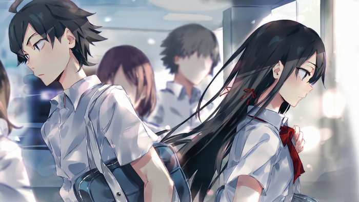 Yukinoshita Yukino and Hikigaya Hachiman from My Teen Romantic Comedy SNAFU