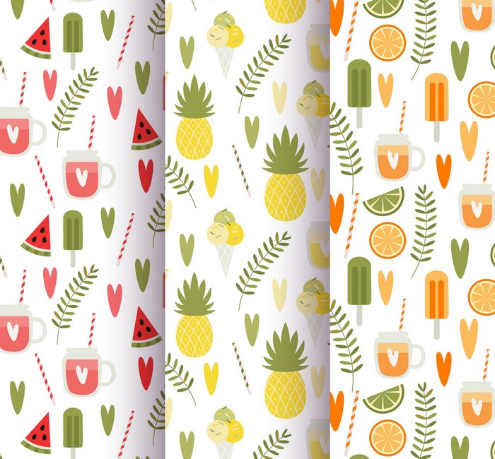 Summer fruit and drink pattern