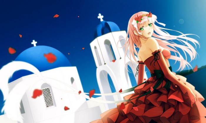 Zero Two in Elegant Wedding Dress