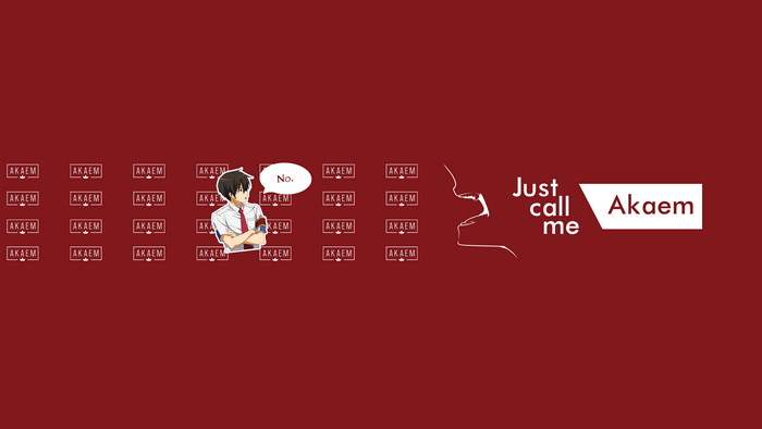 Anime character with speech bubble and text