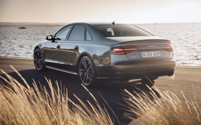 Audi S8 Sedan by the Sea