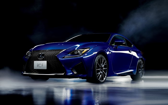 4K Lexus RC F blue car