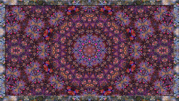 Abstract psychedelic fractal art