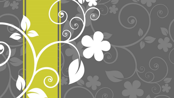 Abstract floral vector digital art