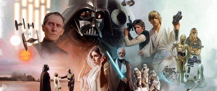 Star Wars characters montage