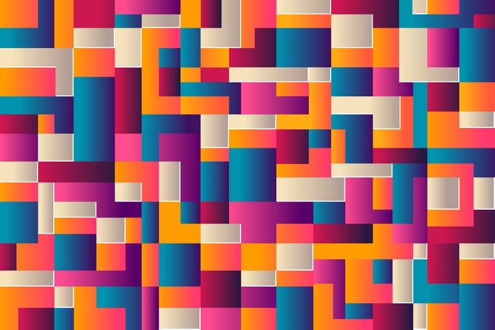 Abstract Geometric Pattern with Gradient Colors