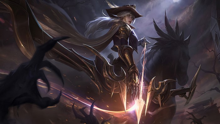 4K Ashe in High Noon Outfit from League of Legends
