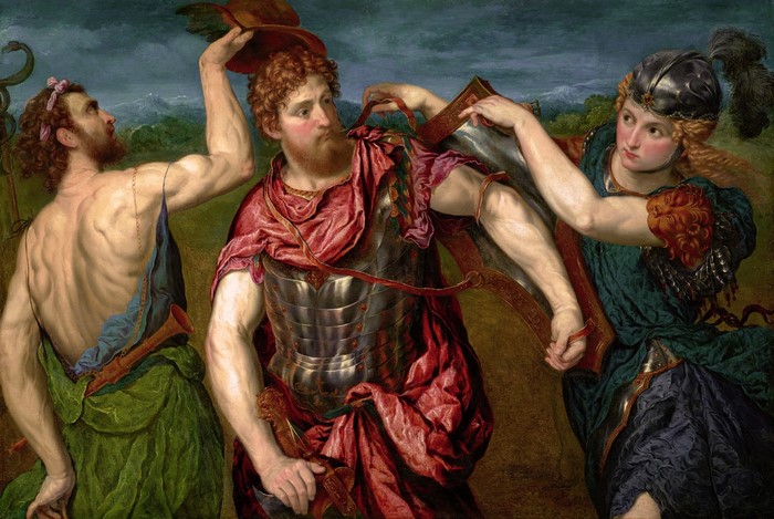 Perseus Armed by Mercury and Minerva by Paris Bordon