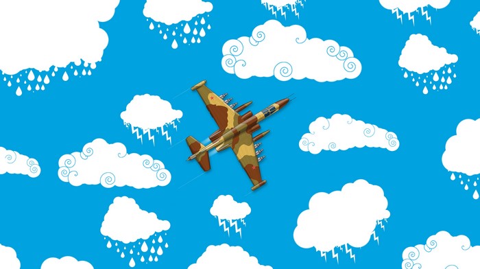 4K Sukhoi Su-25 military aircraft artwork