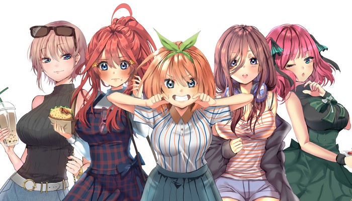5-toubun no Hanayome girls fan art