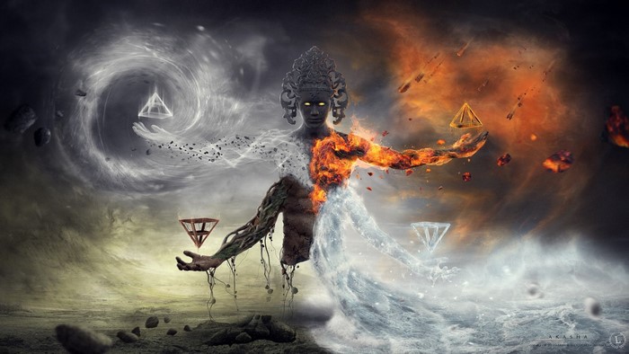 The Spirit Element Akasha in Four Elements