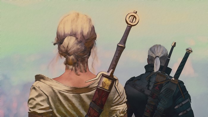 Ciri and Geralt from The Witcher 3: Wild Hunt