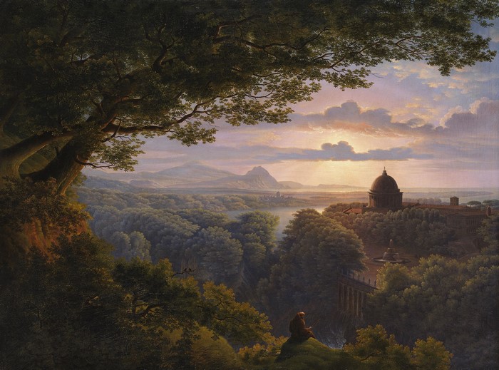 Landscape with a Dome and a Distant City