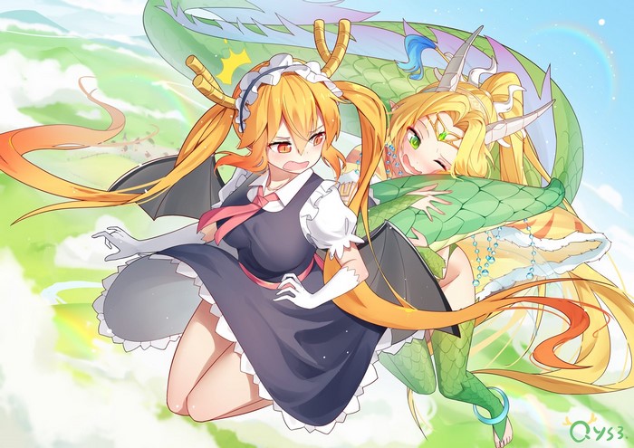Tohru and Elma from Kobayashi-san Chi no Maid Dragon