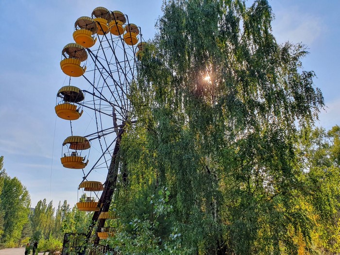 Abandoned Ferris wheel in Chernobyl