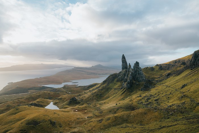 Old Man of Storr on the Isle of Skye in Scotland