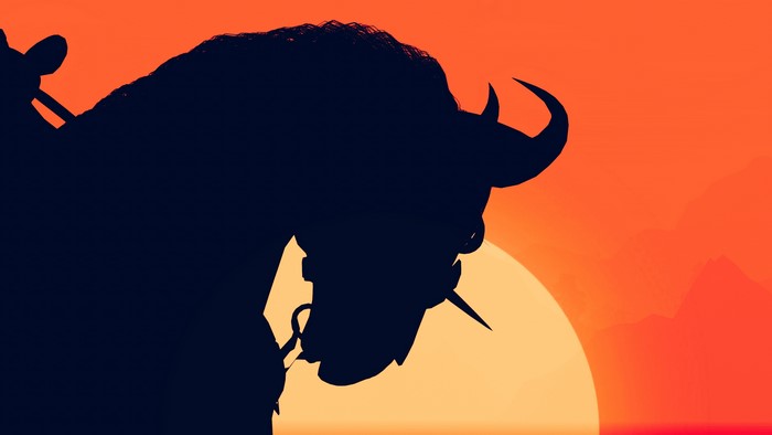 Geralt of Rivia from The Witcher 3: Wild Hunt silhouette
