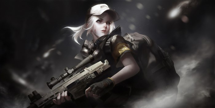 4K Digital Art of Fantasy Warrior Girl