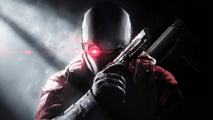 Deadshot from DC Comics with a pistol