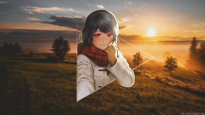4K picture-in-picture of Rui Tachibana from Domestic na Kanojo