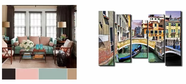 An example of painting selected to match interior color