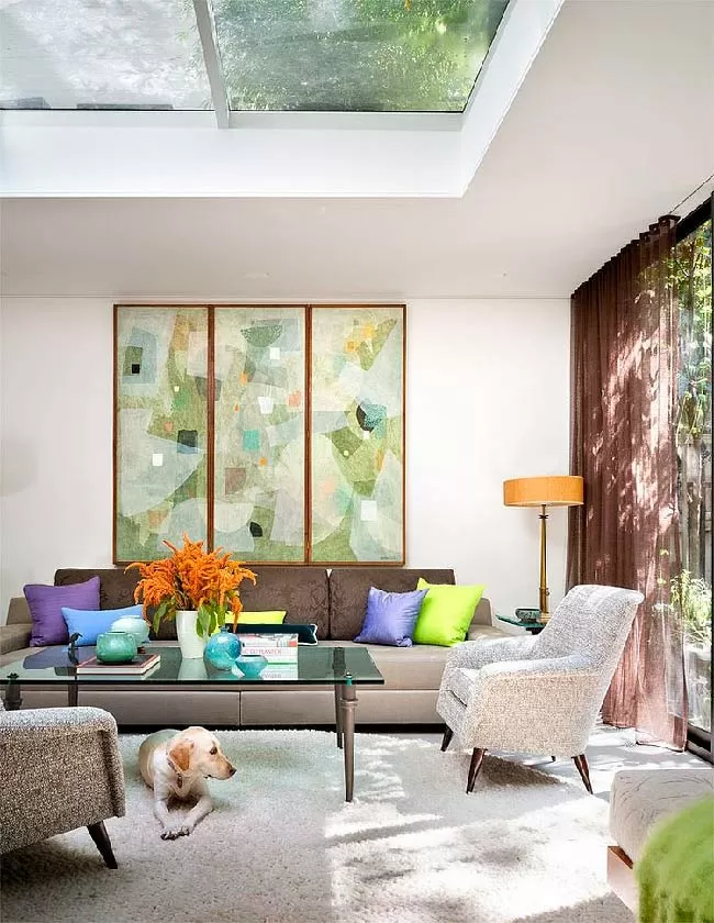 Modular painting in the interior as an integrated art-object