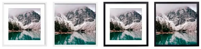 Mountains with and without passe-partout