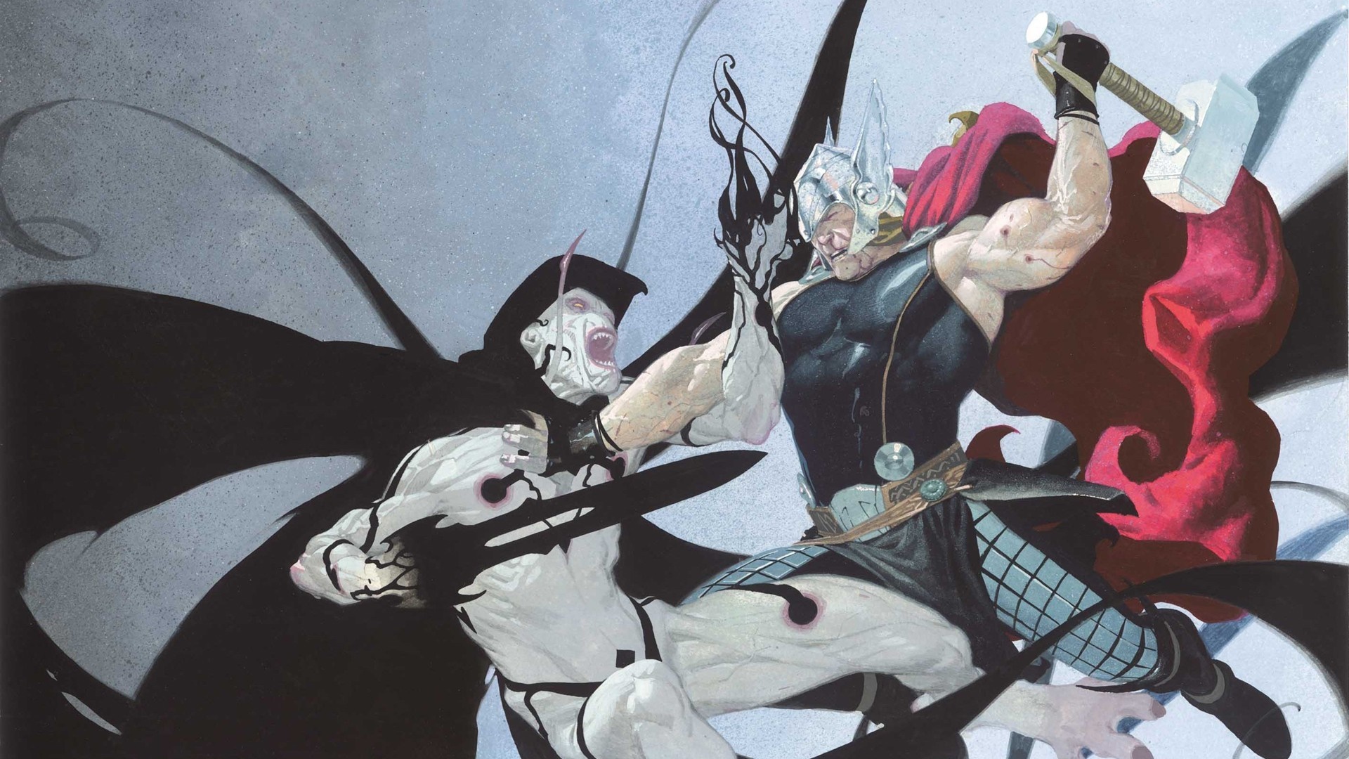 Thor fighting Gorr the God Butcher HD Wallpaper