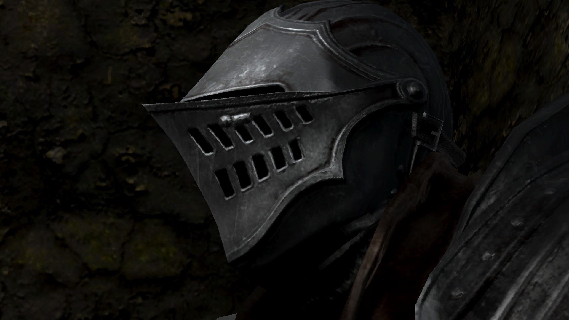 Knight's helmet from Dark Souls II HD Wallpaper