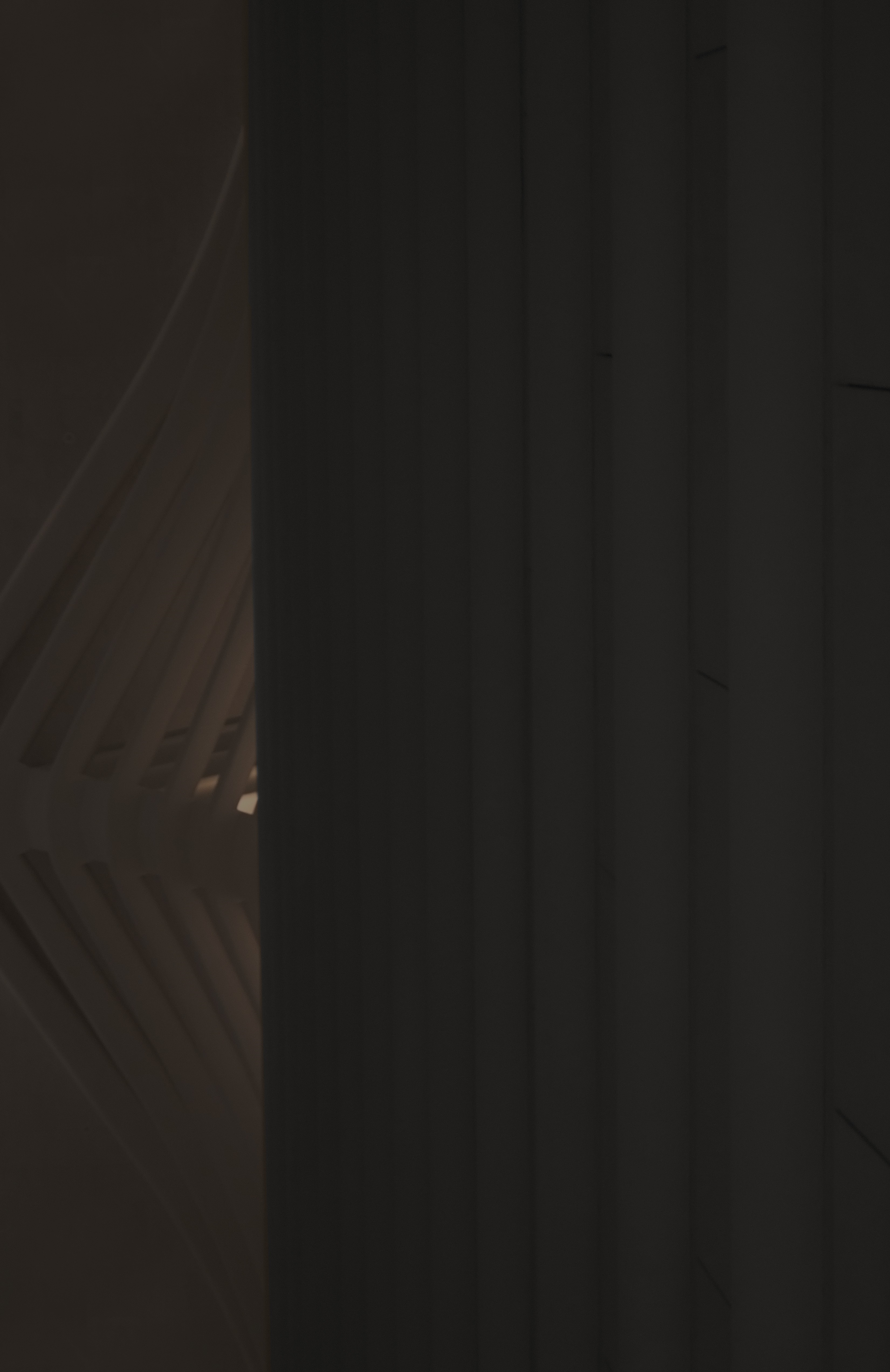 Abstract architectural interior with vertical lines and light HD Wallpaper
