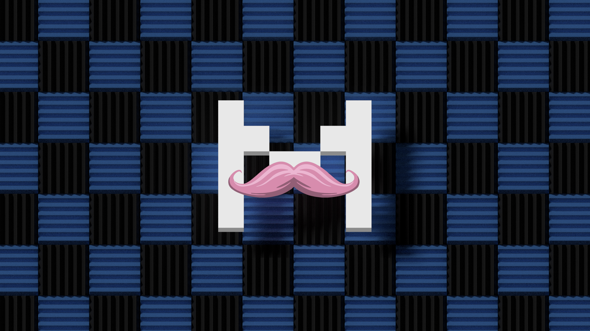 Markiplier Wilford Warfstache 'H' logo with mustache HD Wallpaper