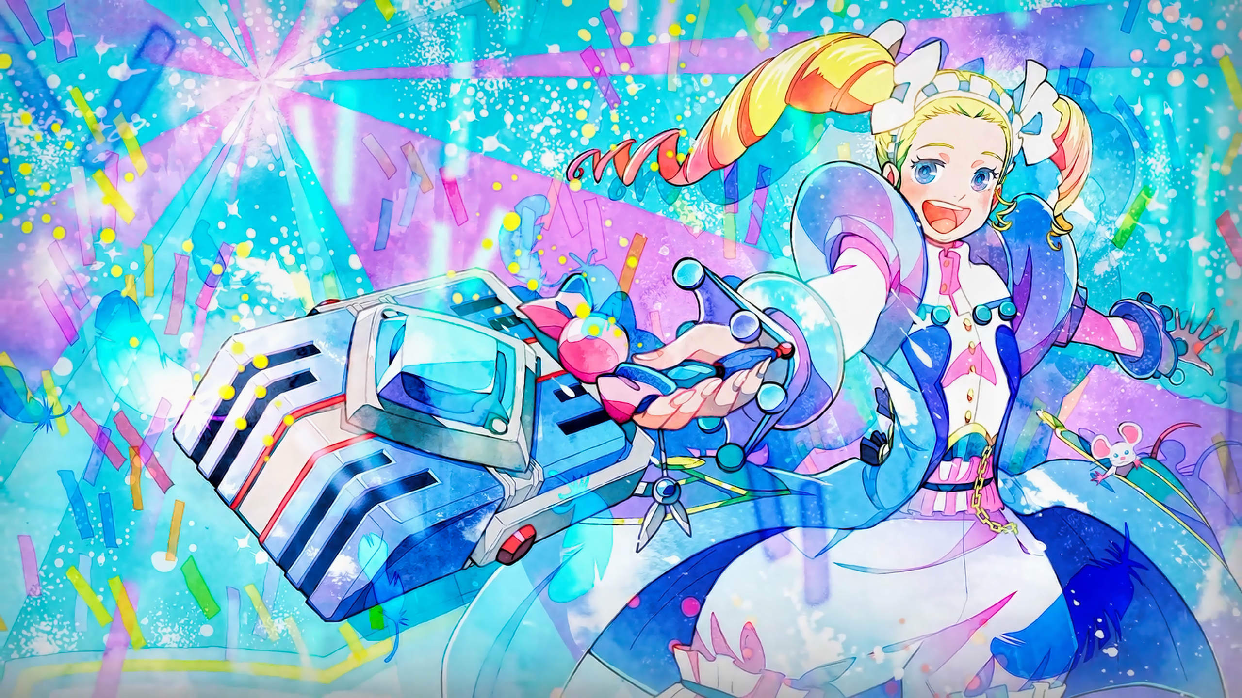 Liszt from ClassicaLoid with a large weapon HD Wallpaper