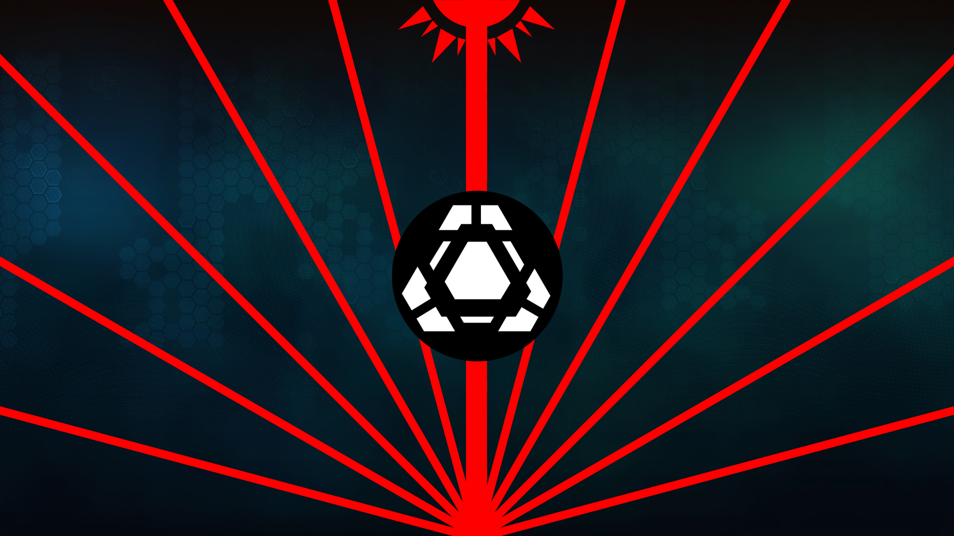 Illustration of Titanfall 2 symbol with red lines HD Wallpaper