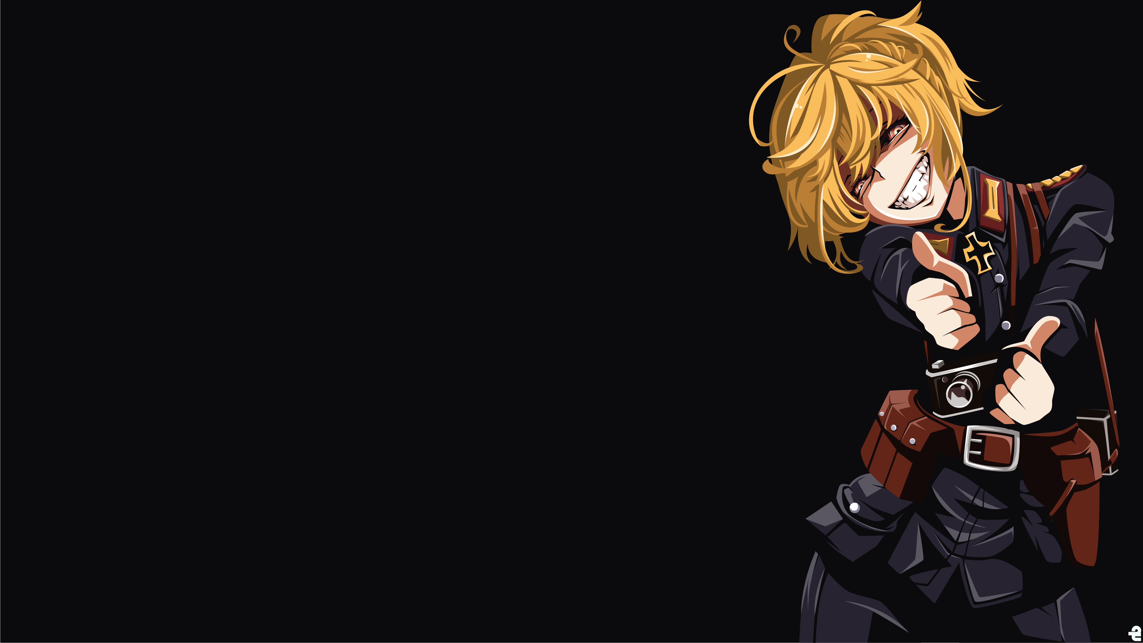 Tanya Degurechaff from Youjo Senki giving a thumbs up HD Wallpaper