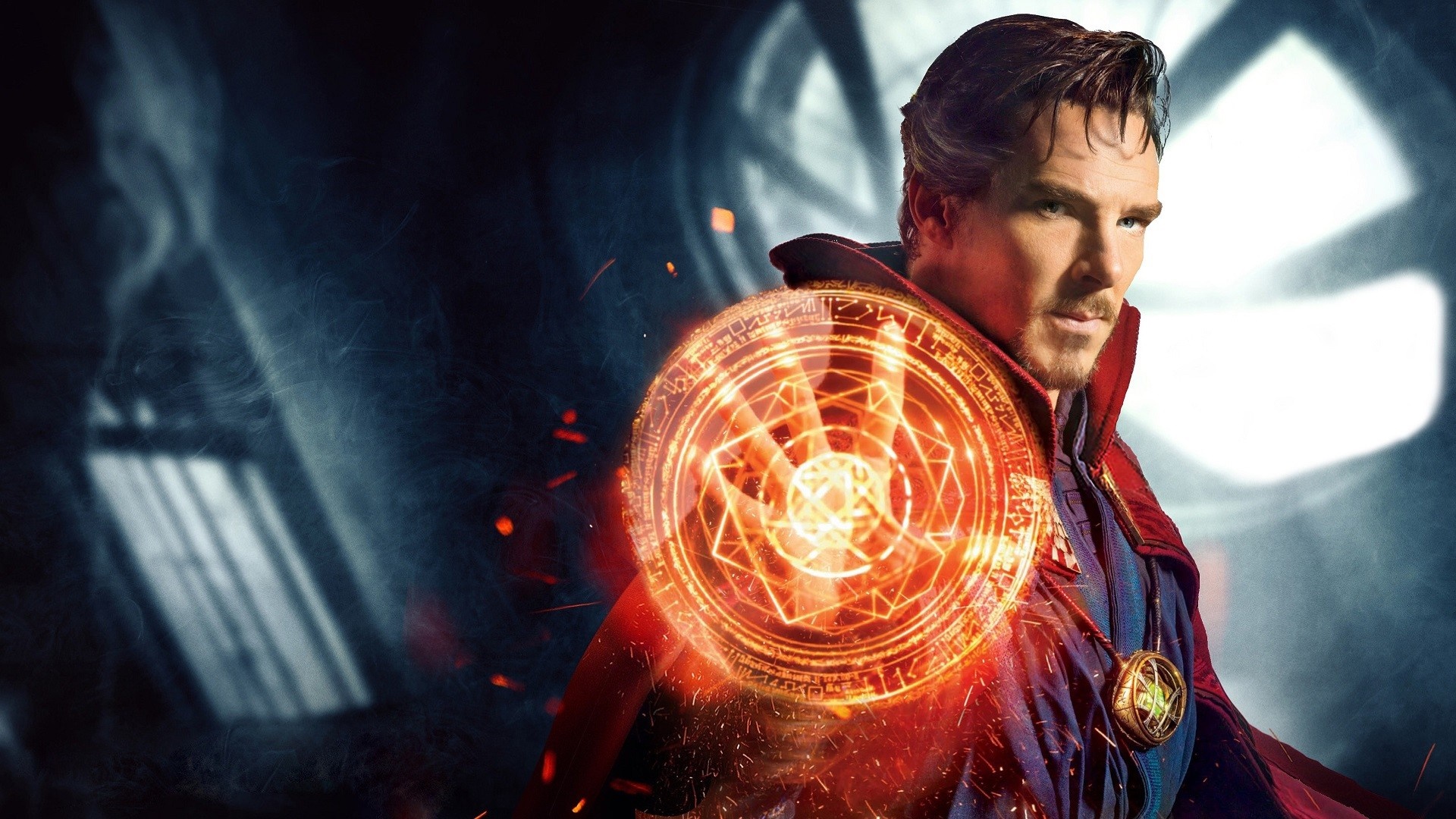 Doctor Strange from Marvel Comics casting a spell HD Wallpaper