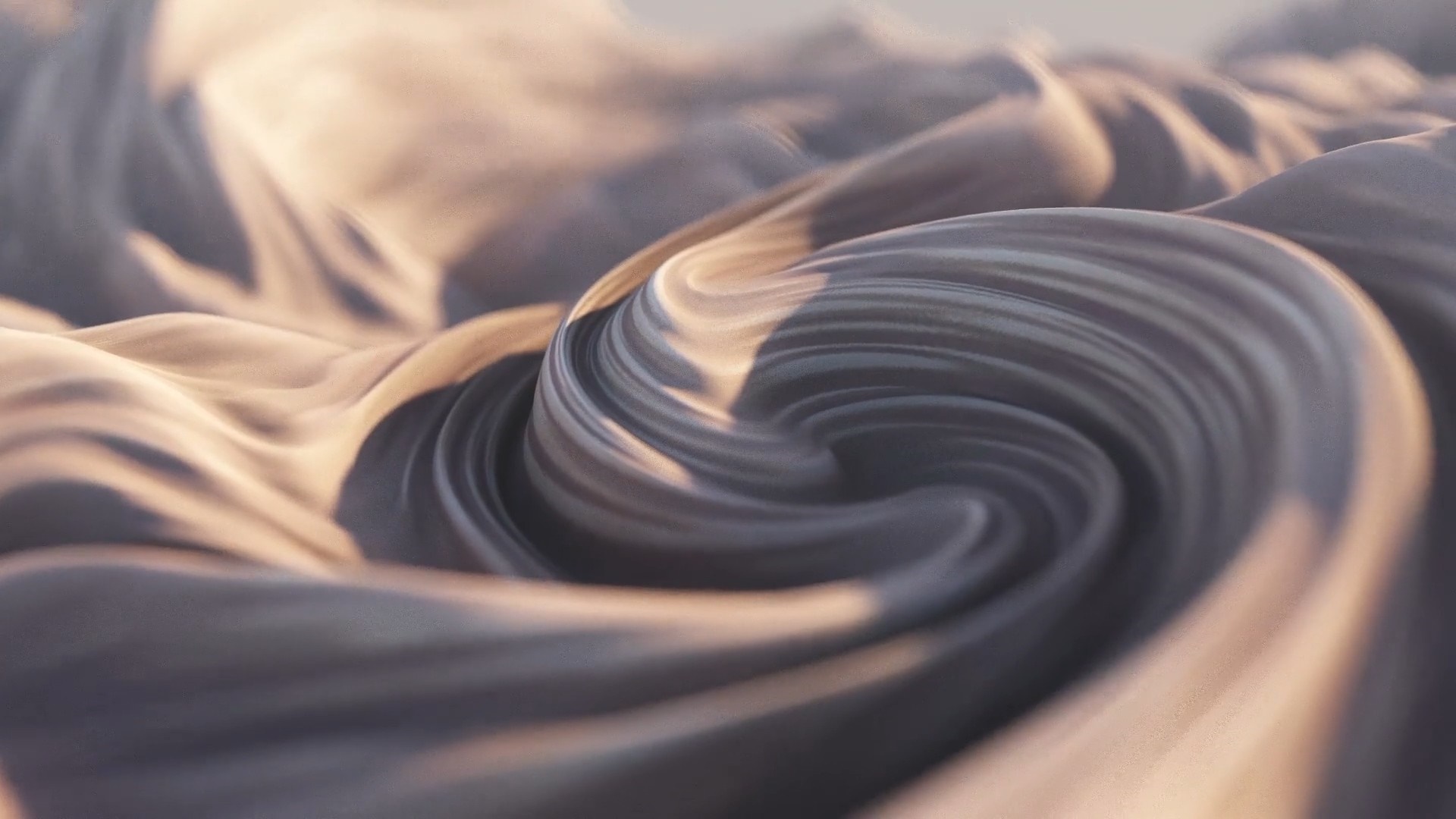 Abstract swirling fabric with light and shadow HD Wallpaper