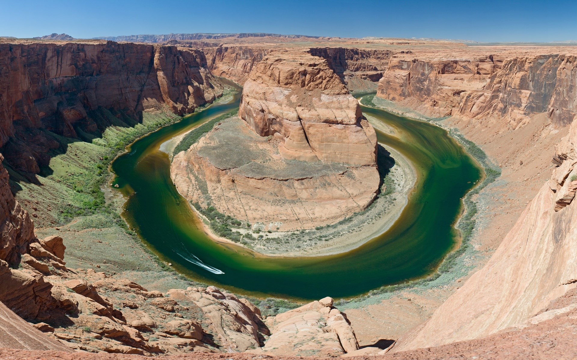 Horseshoe Bend and Colorado River HD Wallpaper