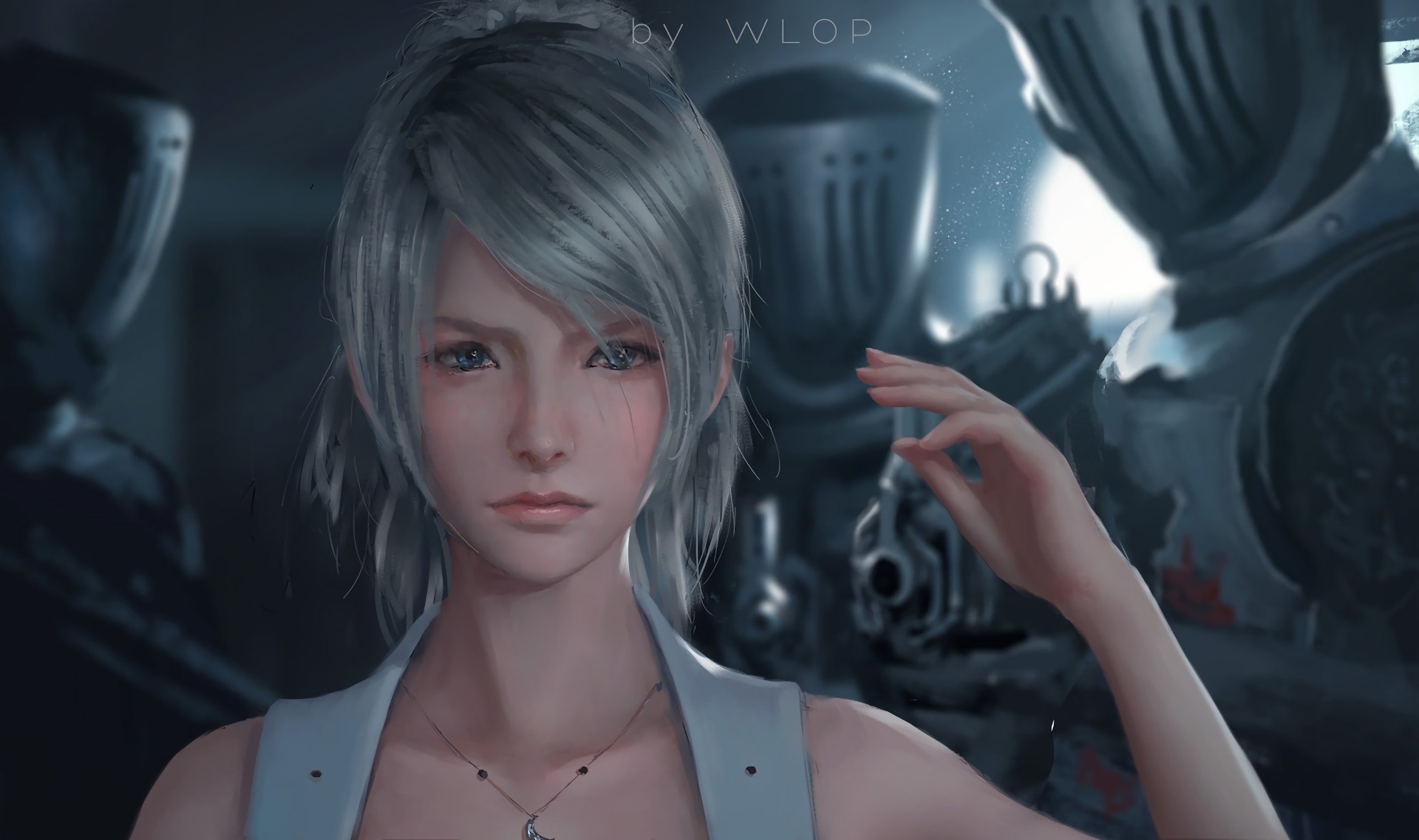 Luna Final Fantasy XV by WLOP HD Wallpaper