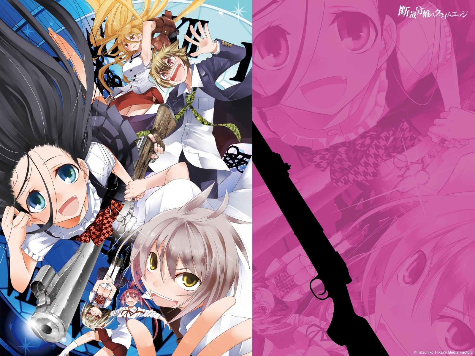 Dansai Bunri no Crime Edge Anime Illustration HD Wallpaper