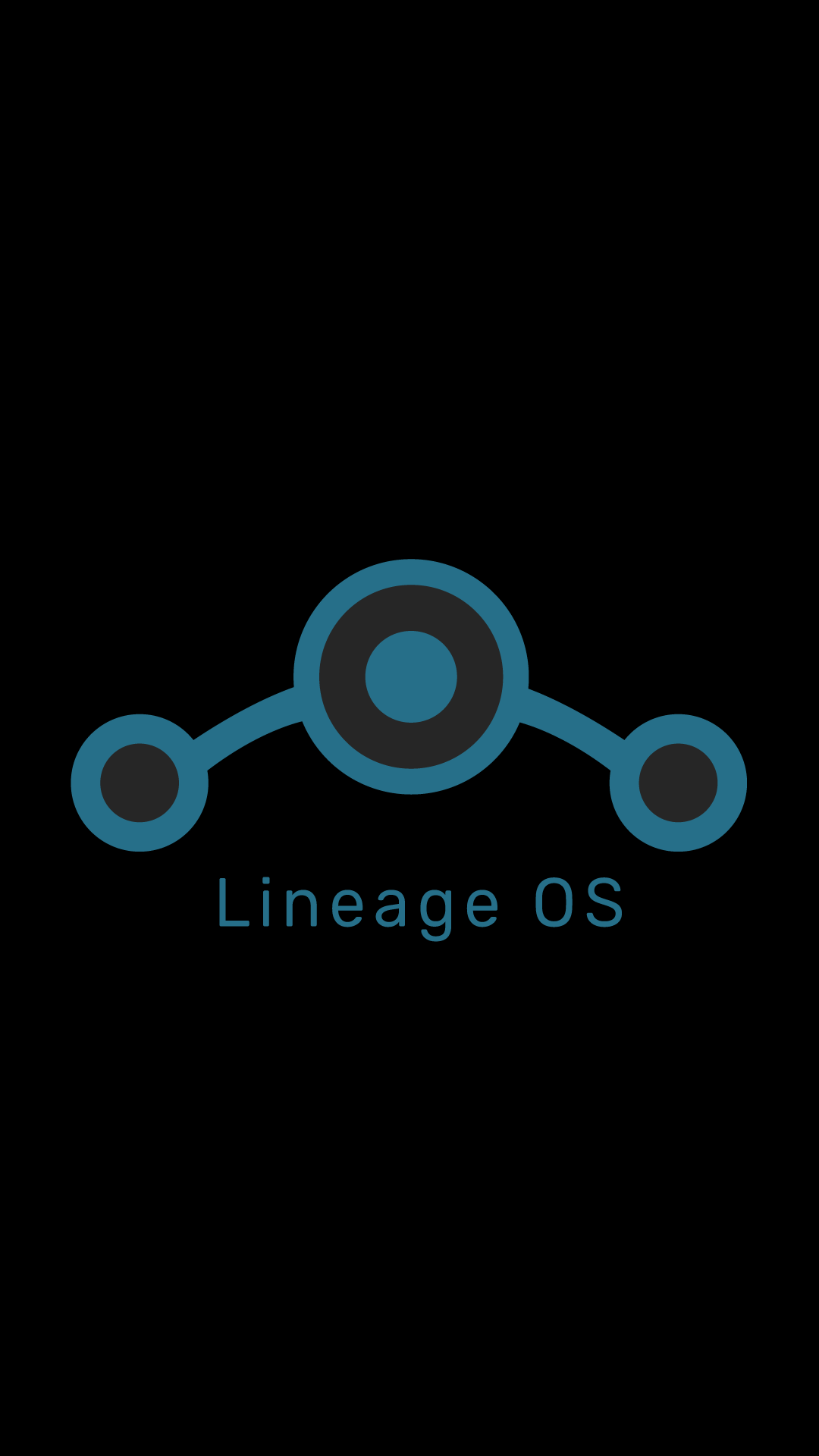 Lineage OS logo on black background HD Wallpaper