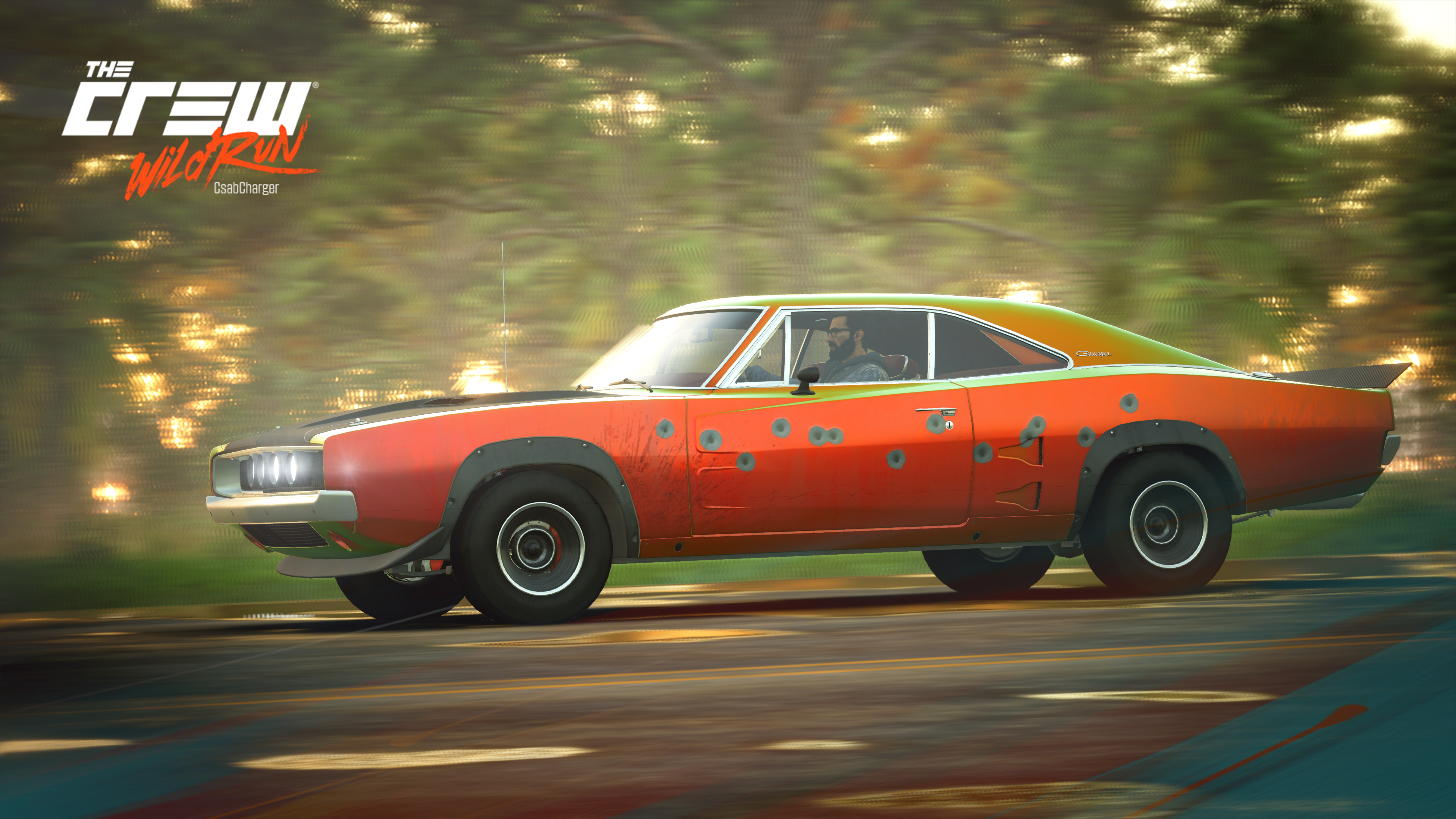 The Crew Wild Run Dodge Charger with bullet holes HD Wallpaper