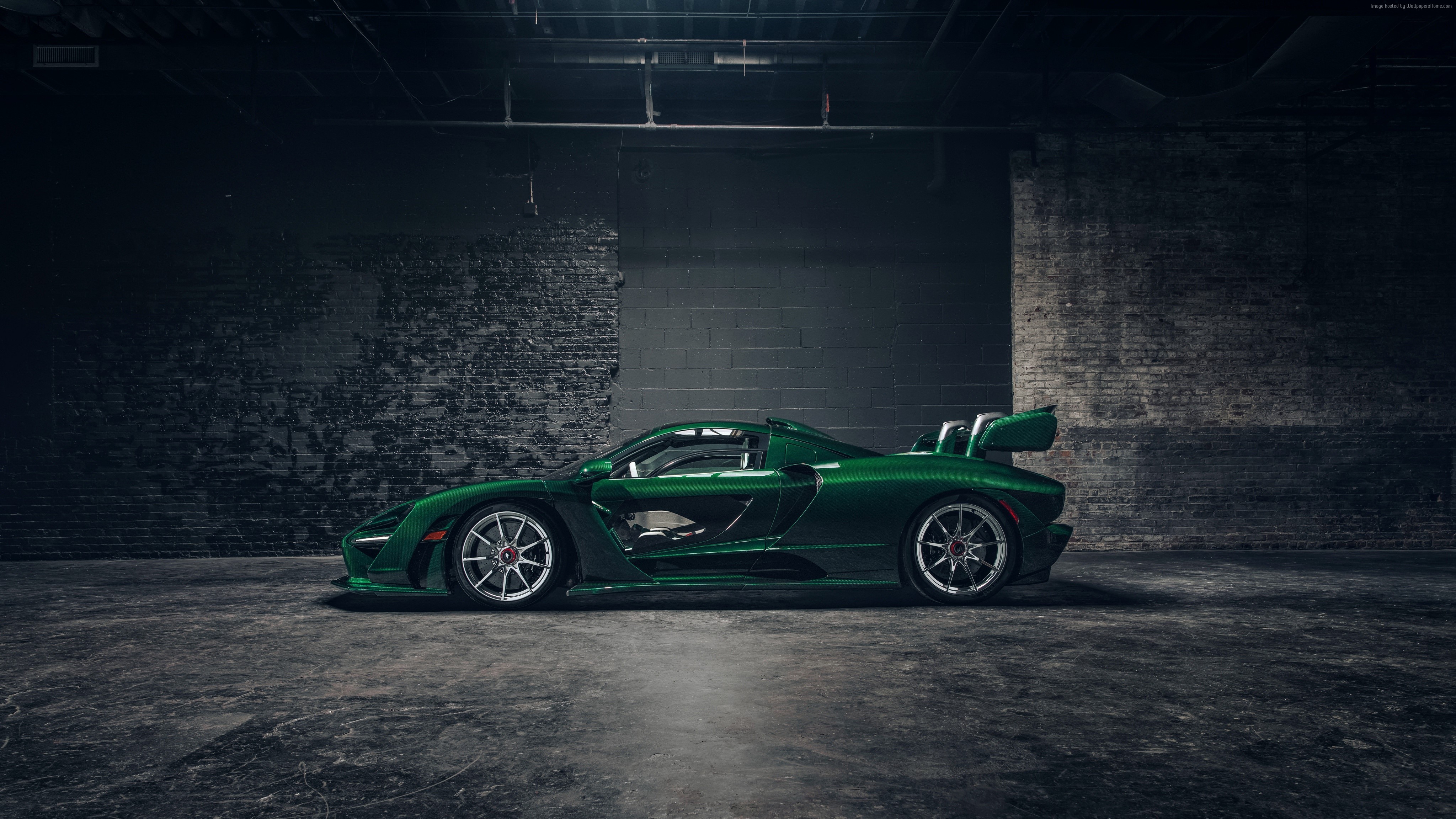 Green McLaren Senna GTR 2018 4K HD Wallpaper