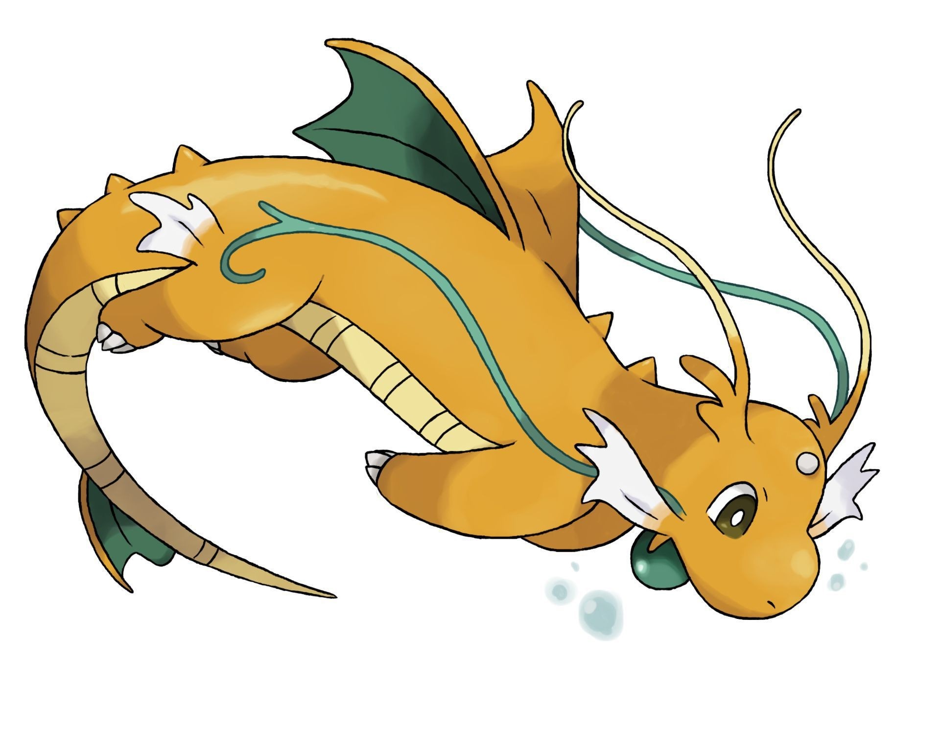 Dragonite from Pokemon illustration HD Wallpaper