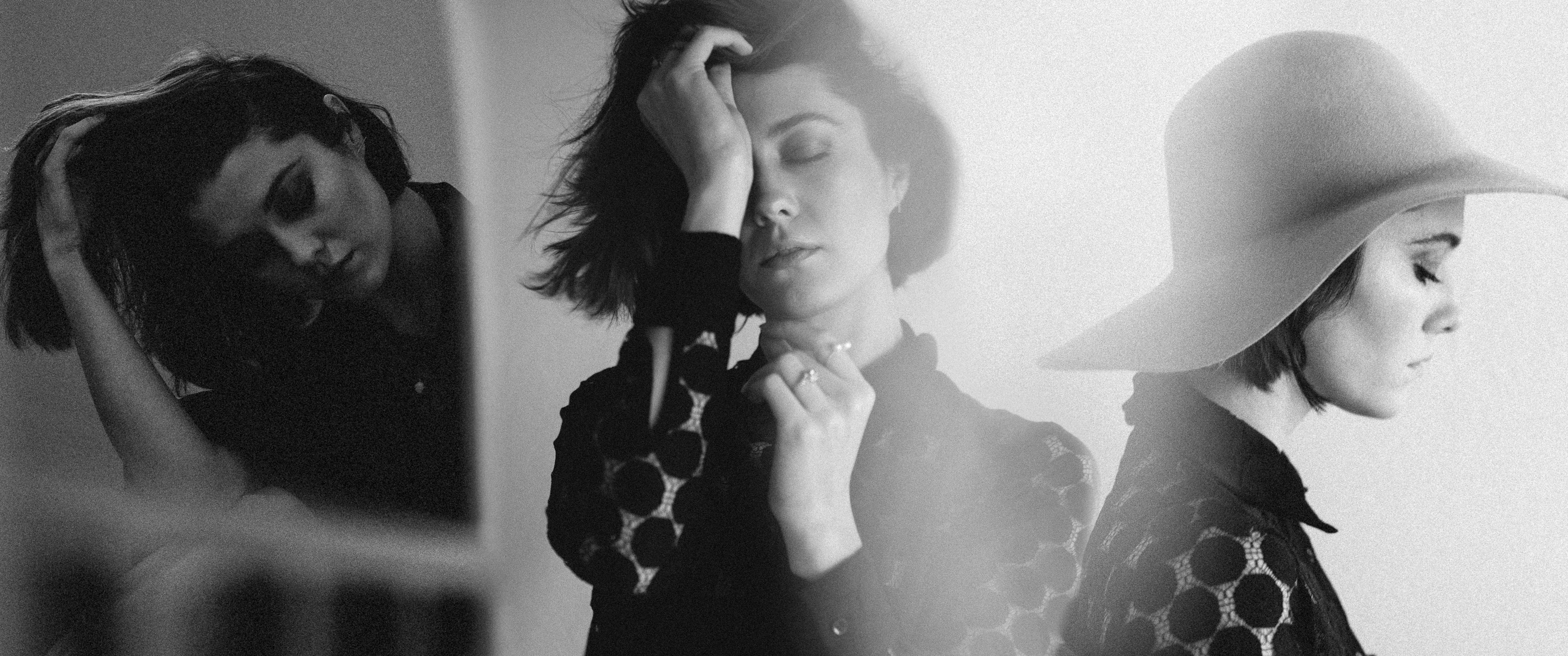 Mary Elizabeth Winstead in monochrome fashion photoshoot HD Wallpaper