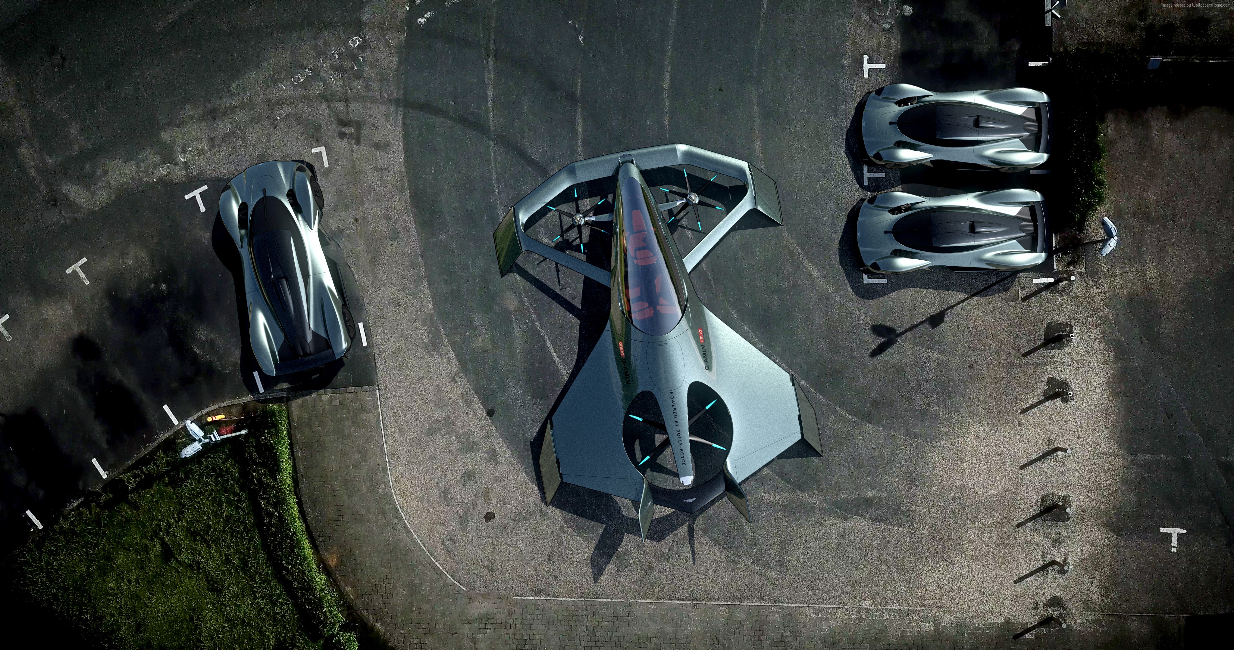 Aston Martin VVC Flying Taxi 4K HD Wallpaper