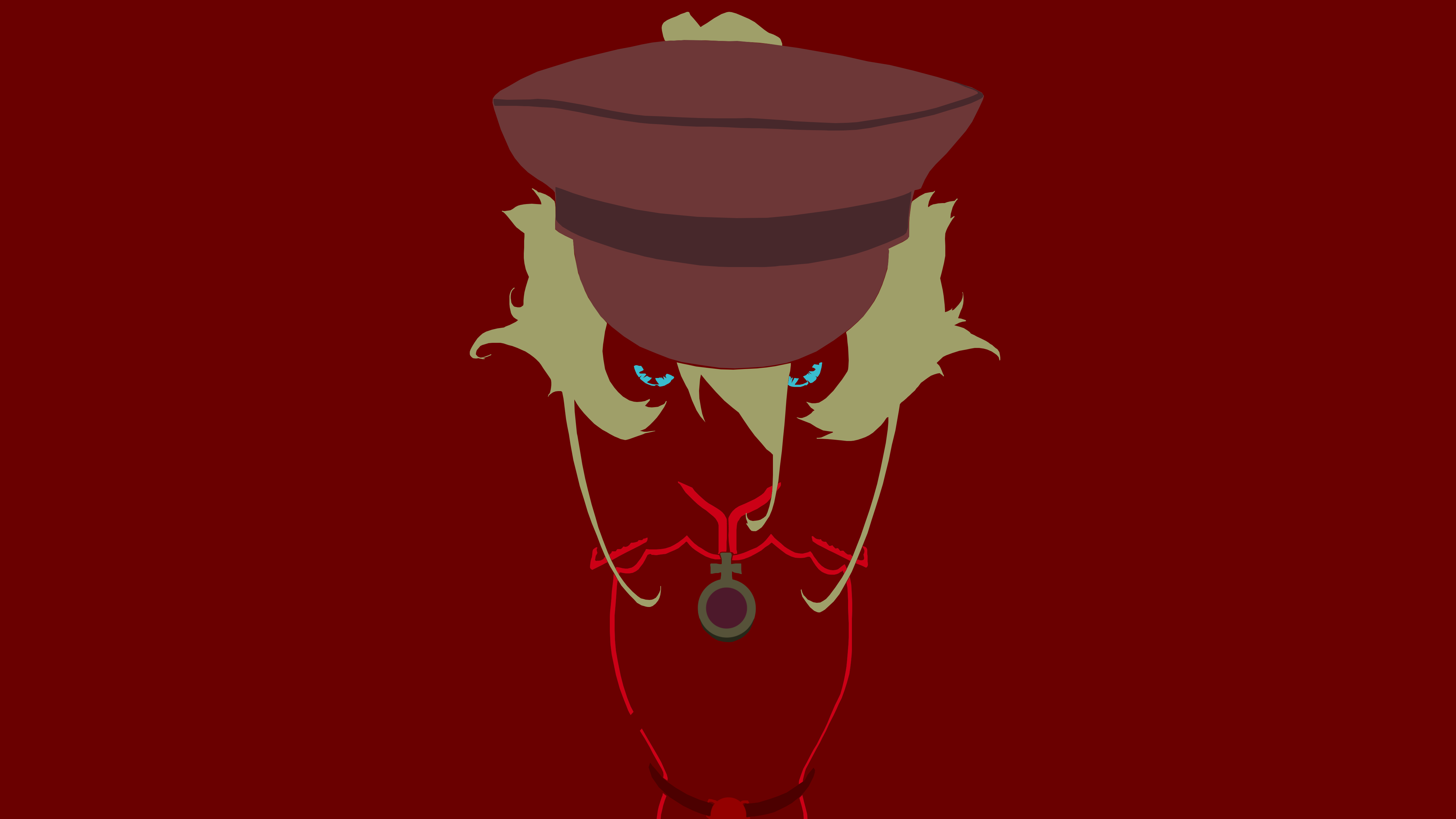 Tanya Degurechaff from Youjo Senki wearing a military hat HD Wallpaper